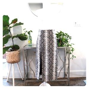 Topshop high waisted, high slit, sexy skirt.